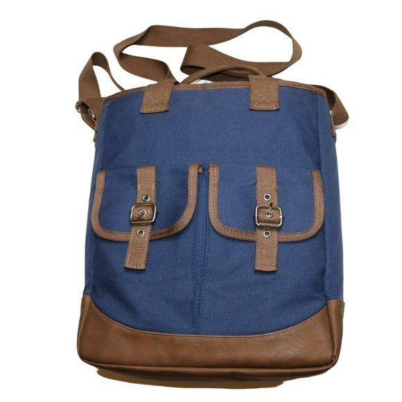 SACHI Other - Sachi North/South Crossbody Insulated Zippered Lunch Tote